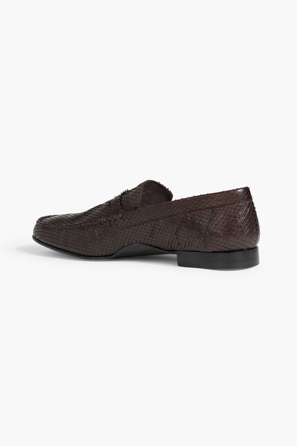 PAUL SMITH Sellers Loafers aus Leder mit Schlangeneffekt