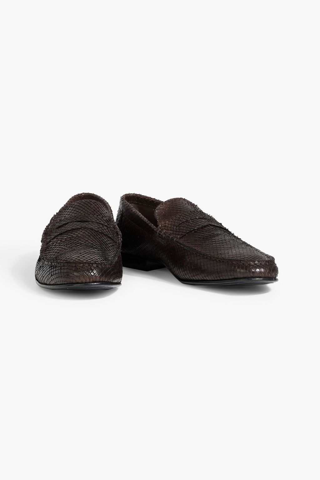 PAUL SMITH Sellers Loafers aus Leder mit Schlangeneffekt