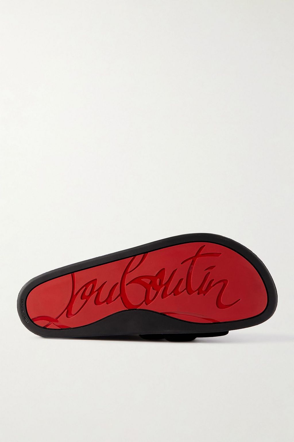 CHRISTIAN LOUBOUTIN Varsimule logo-embellished suede slides