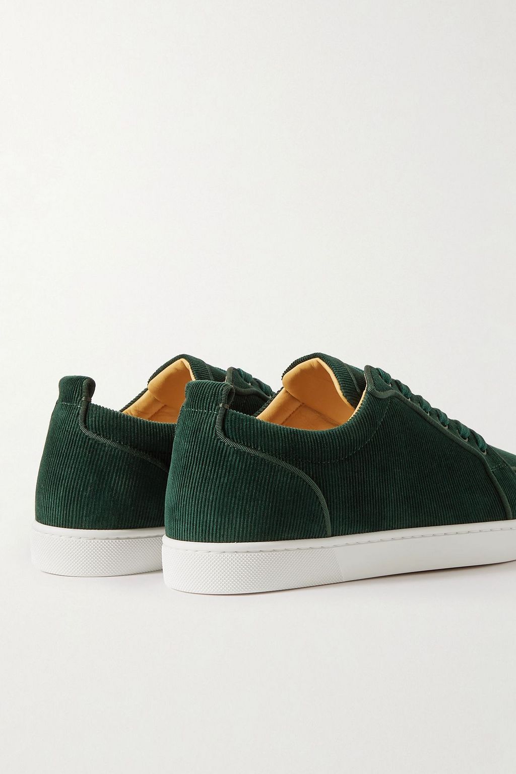 CHRISTIAN LOUBOUTIN حذاء سنيكرز Rantulow من المخمل المضلع