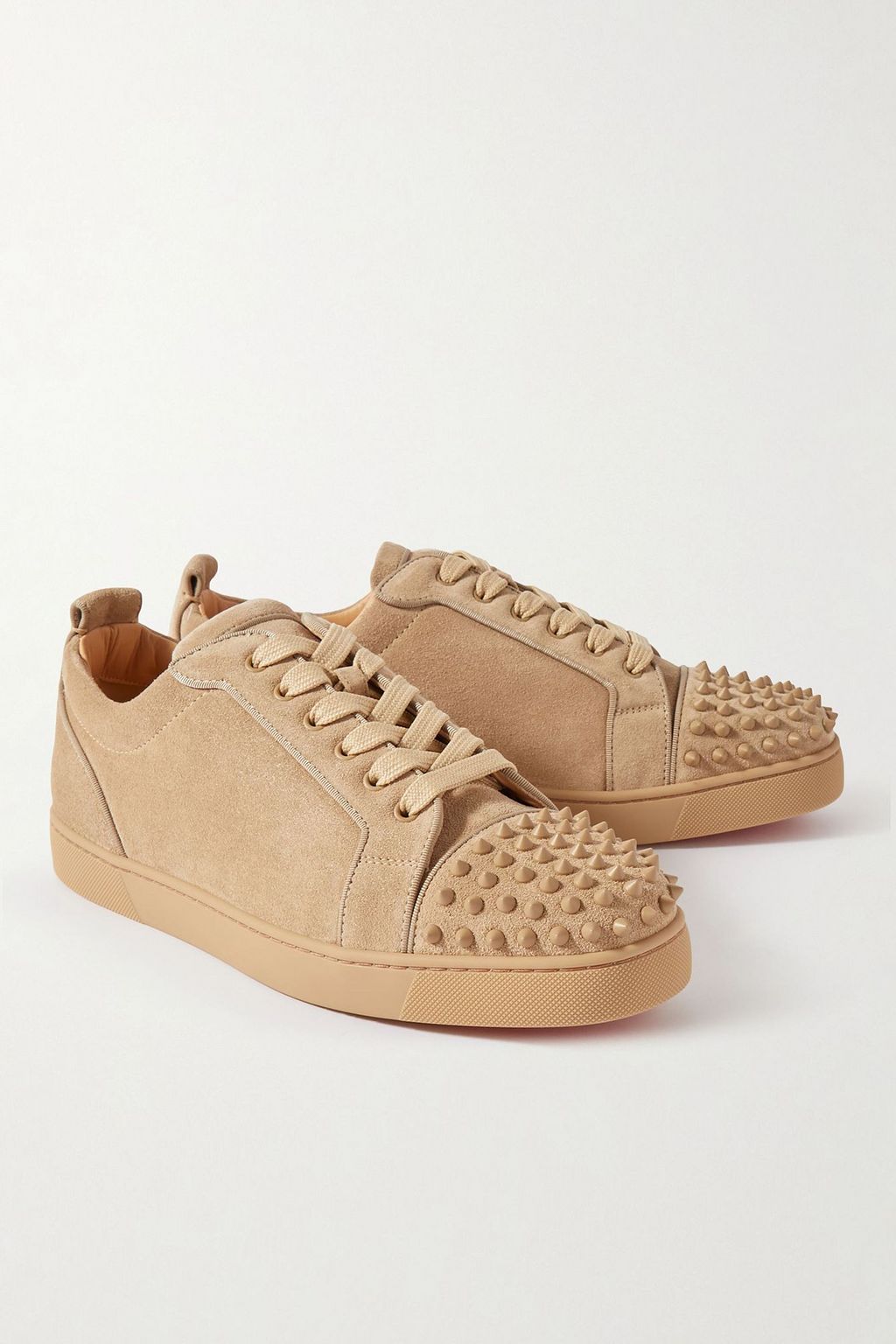 CHRISTIAN LOUBOUTIN Louis Junior spiked suede sneakers