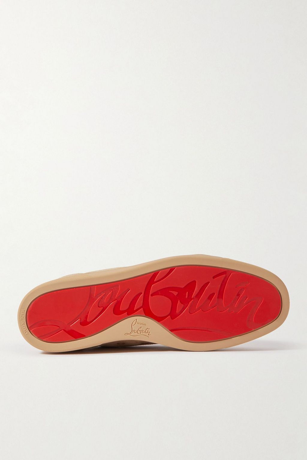 CHRISTIAN LOUBOUTIN Louis Junior spiked suede sneakers