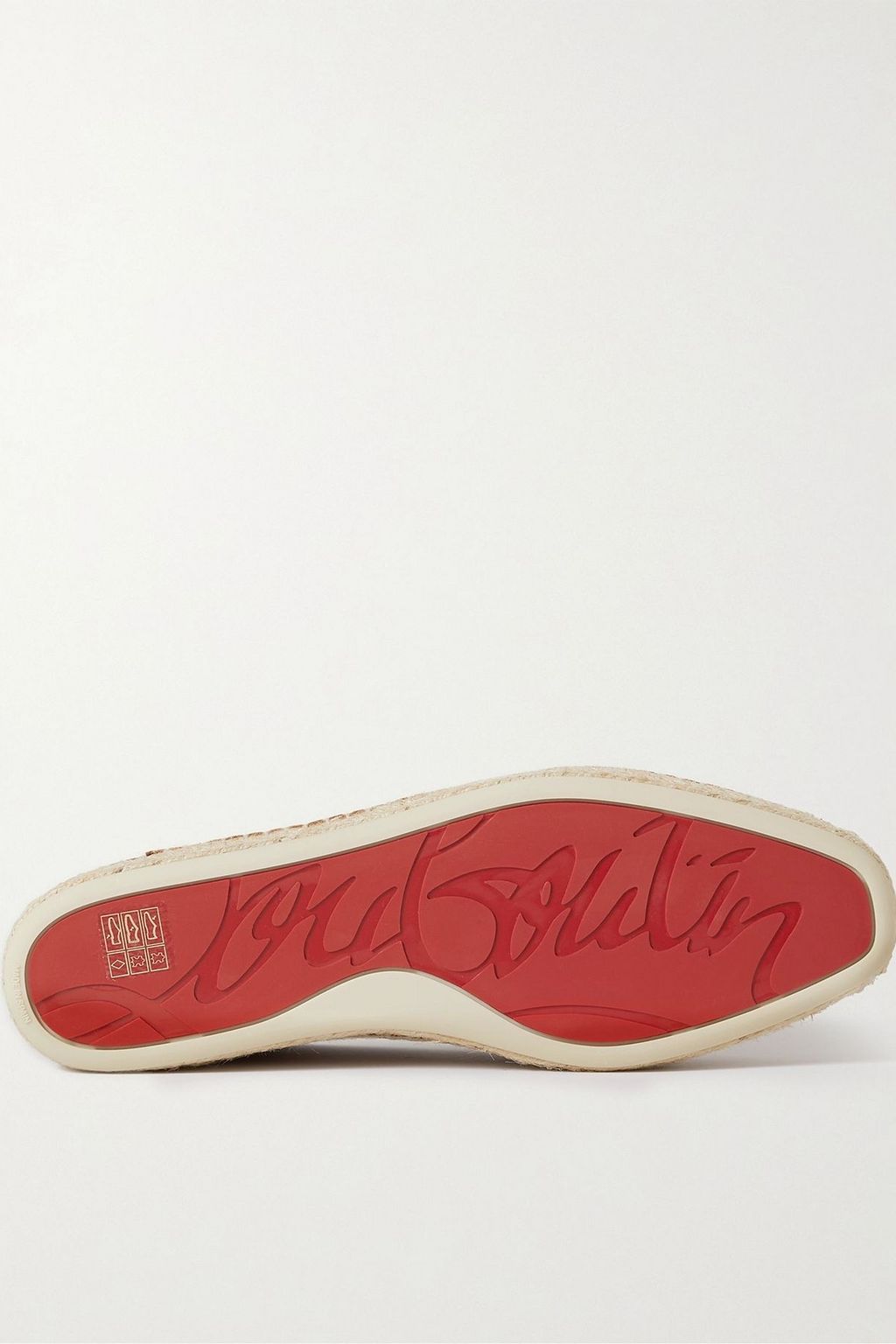 CHRISTIAN LOUBOUTIN Varsi Espadon croc-effect leather-trimmed suede collapsible-heel espadrilles