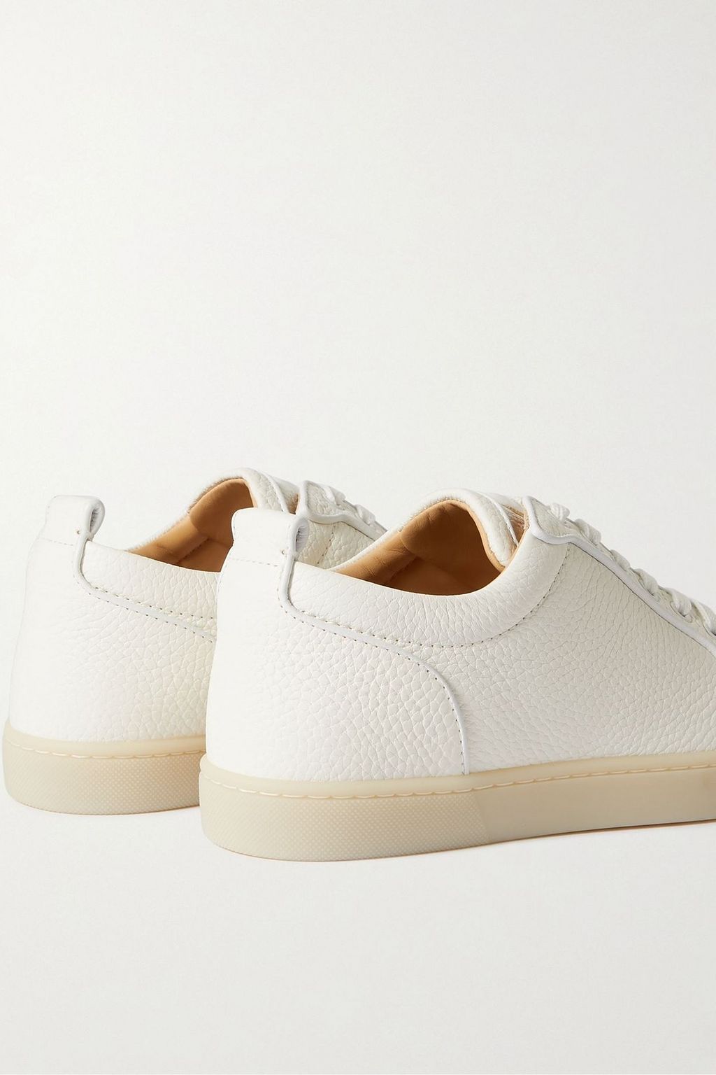 CHRISTIAN LOUBOUTIN Rantulow pebbled-leather sneakers