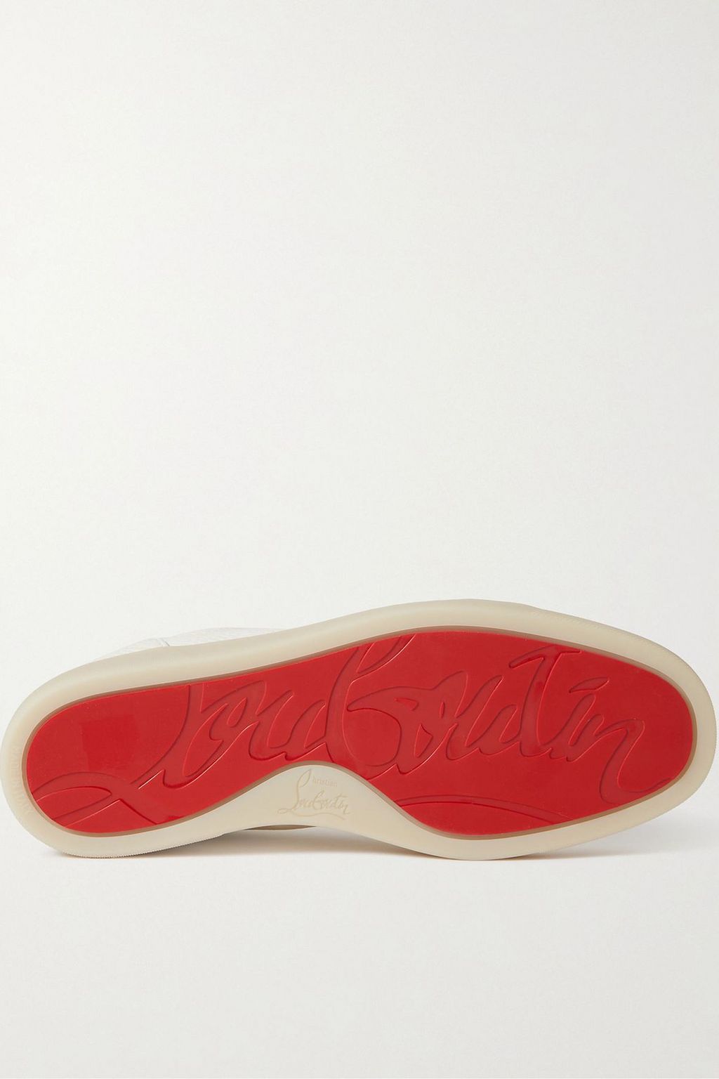 CHRISTIAN LOUBOUTIN Rantulow pebbled-leather sneakers