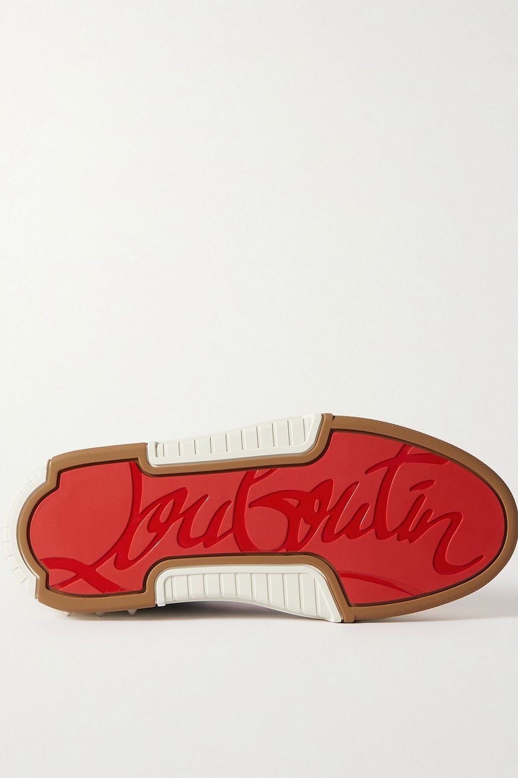 CHRISTIAN LOUBOUTIN Astroloubi spiked suede and mesh sneakers