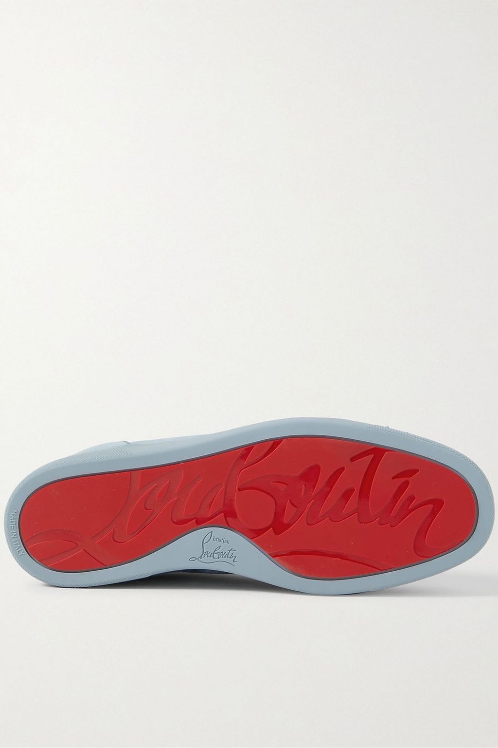 CHRISTIAN LOUBOUTIN Louis Junior Spikes cap-toe suede sneakers