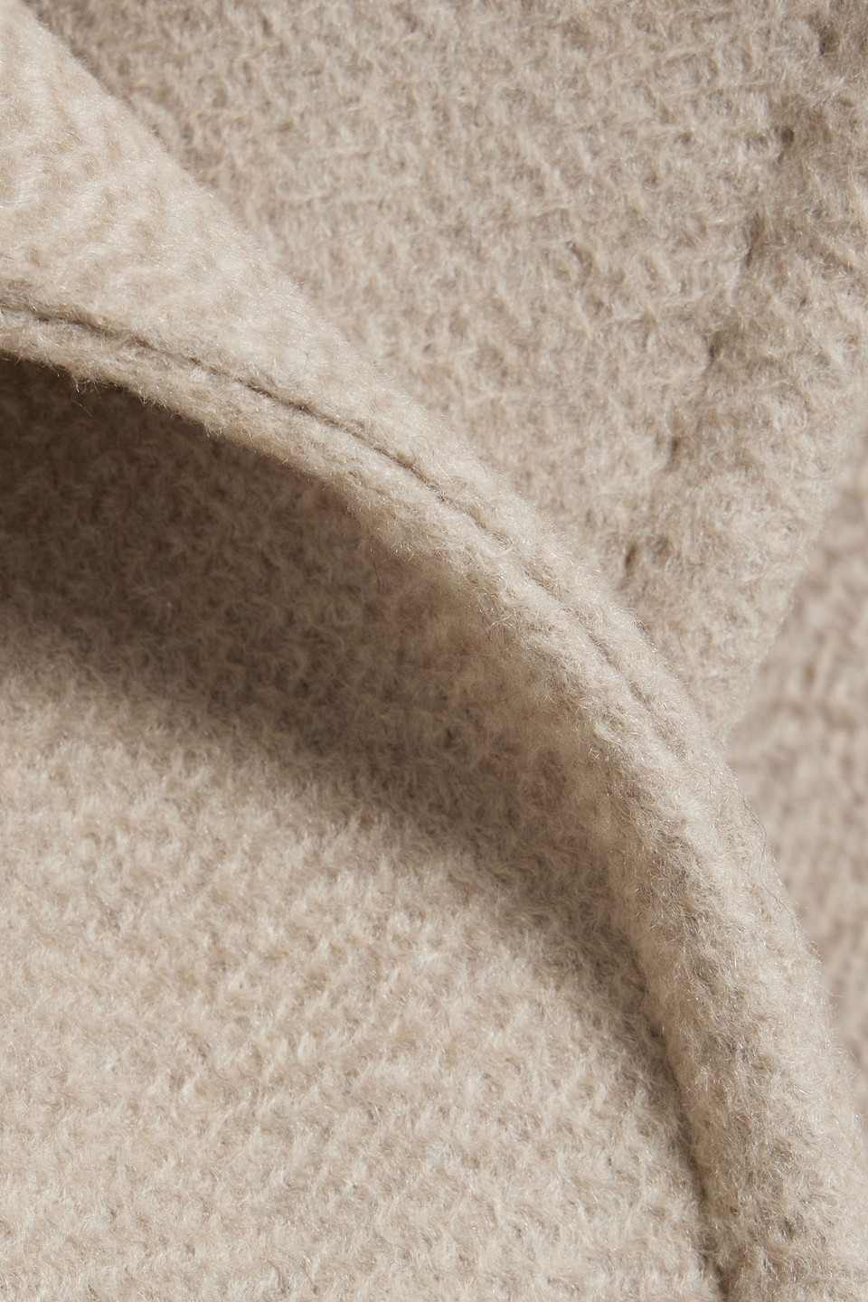 Max Mara Manuela Brushed Cashmere-felt Coat In Neutral