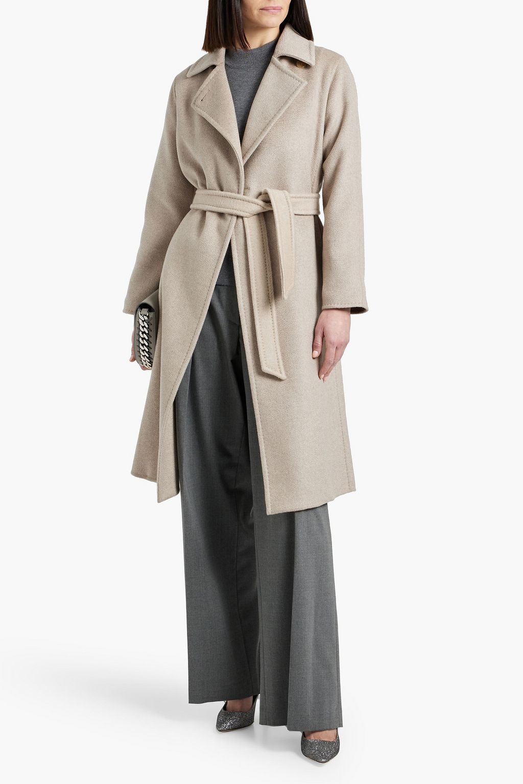 MAX MARA Manuela brushed cashmere-felt coat