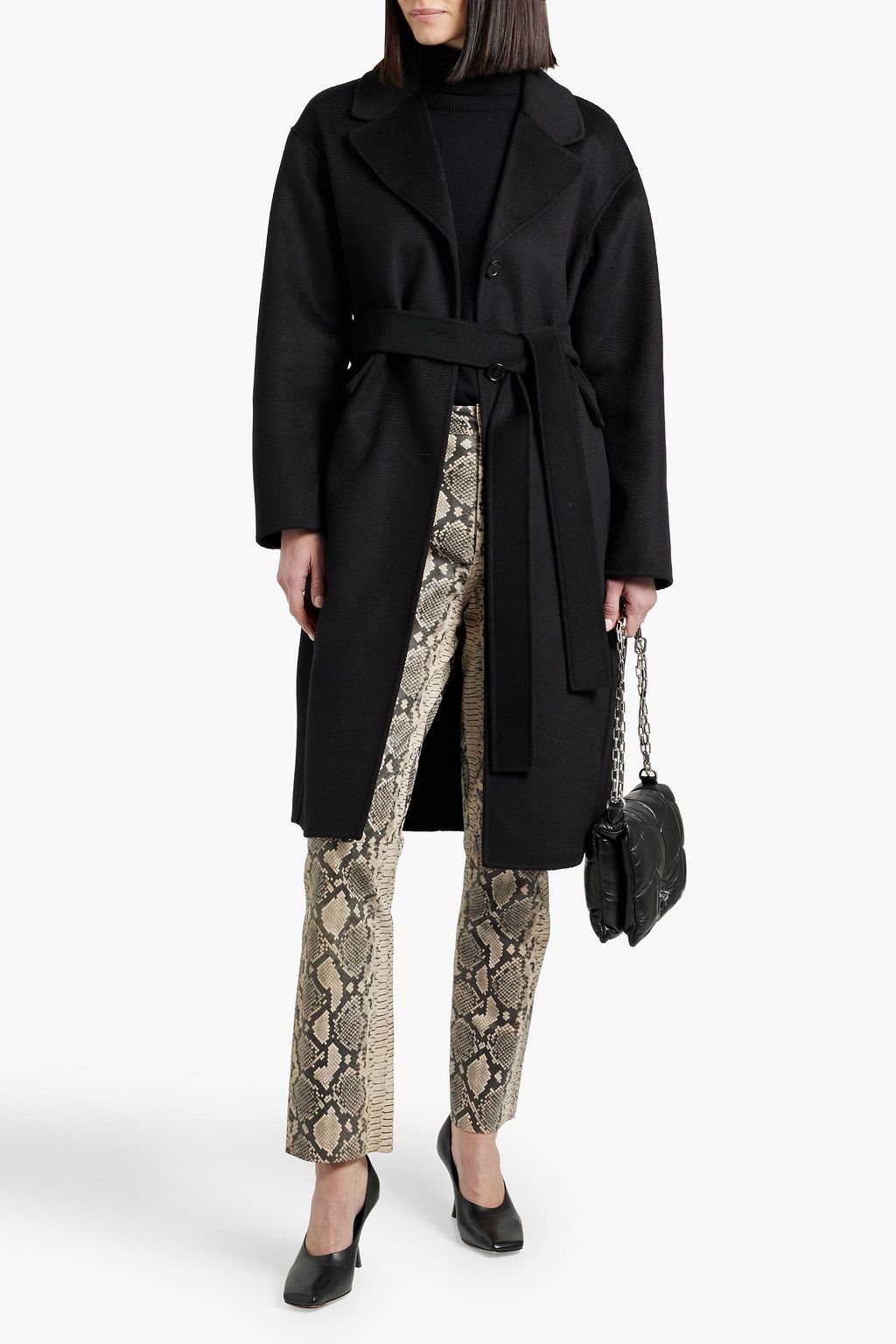 MAX MARA James belted wool and cashmere-blend felt coat