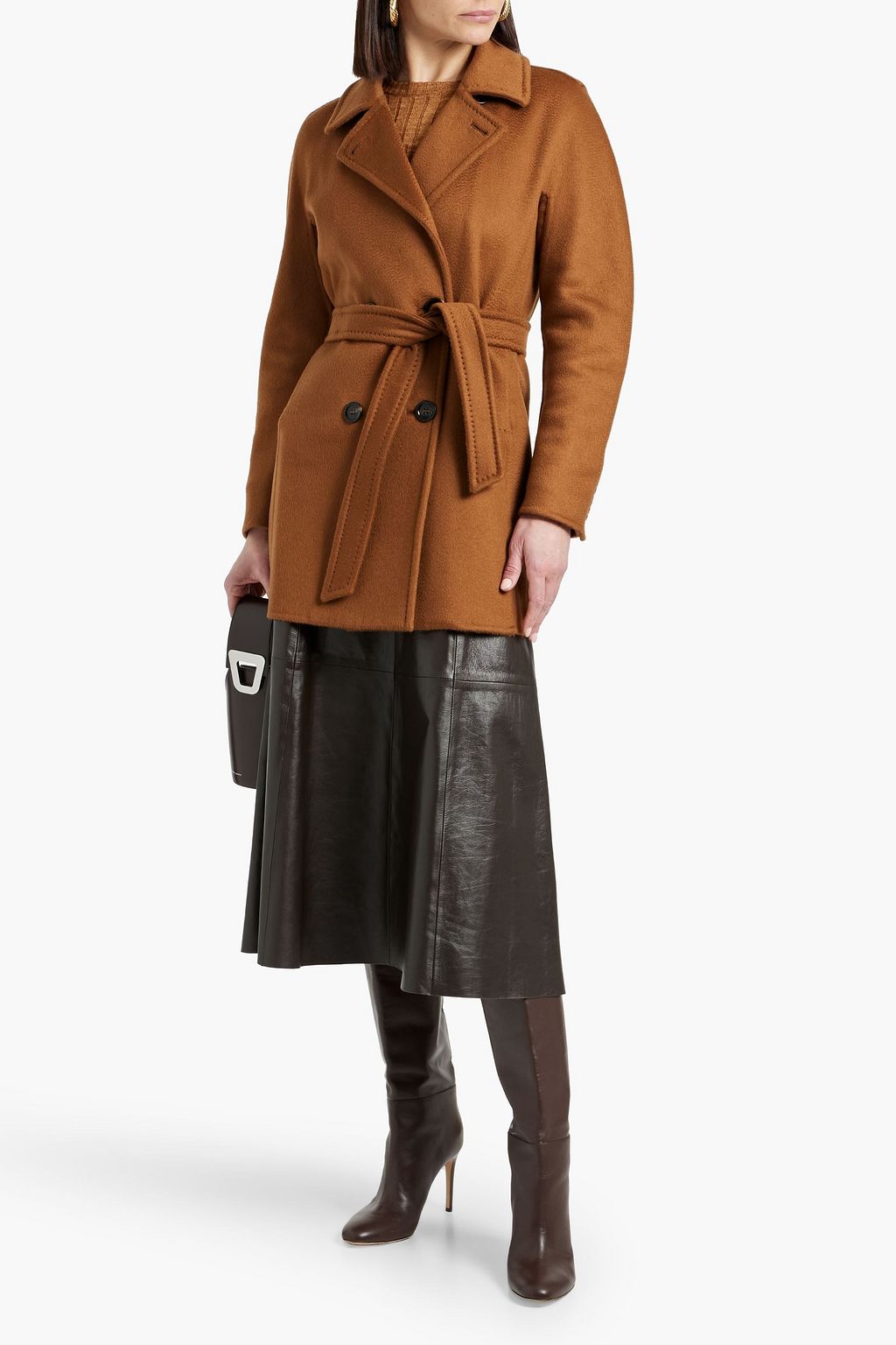 MAX MARA Ragusa double-breasted brushed cashmere-felt coat