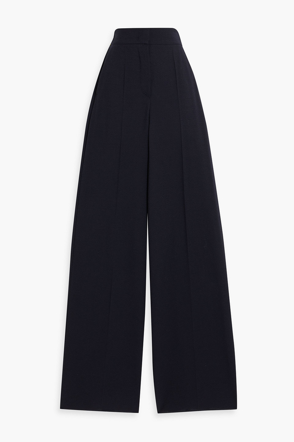 Max Mara Cervo Wool-blend Seersucker Wide-leg Pants