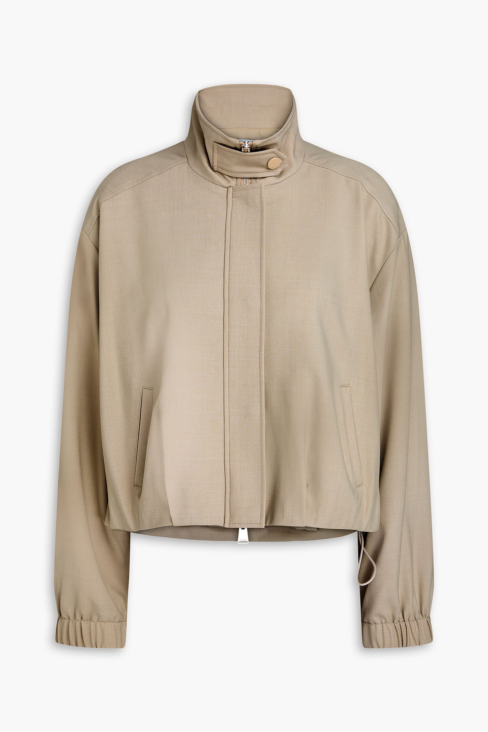 Simkhai Geniveve Wool-blend Twill Jacket In Mushroom