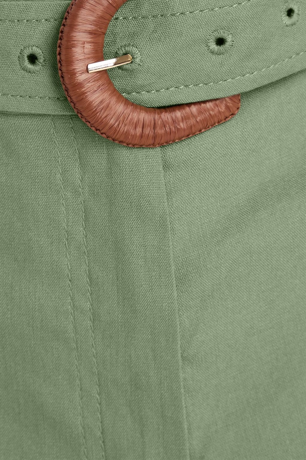 SIMKHAI リネン混 ショートパンツ ベルト付き