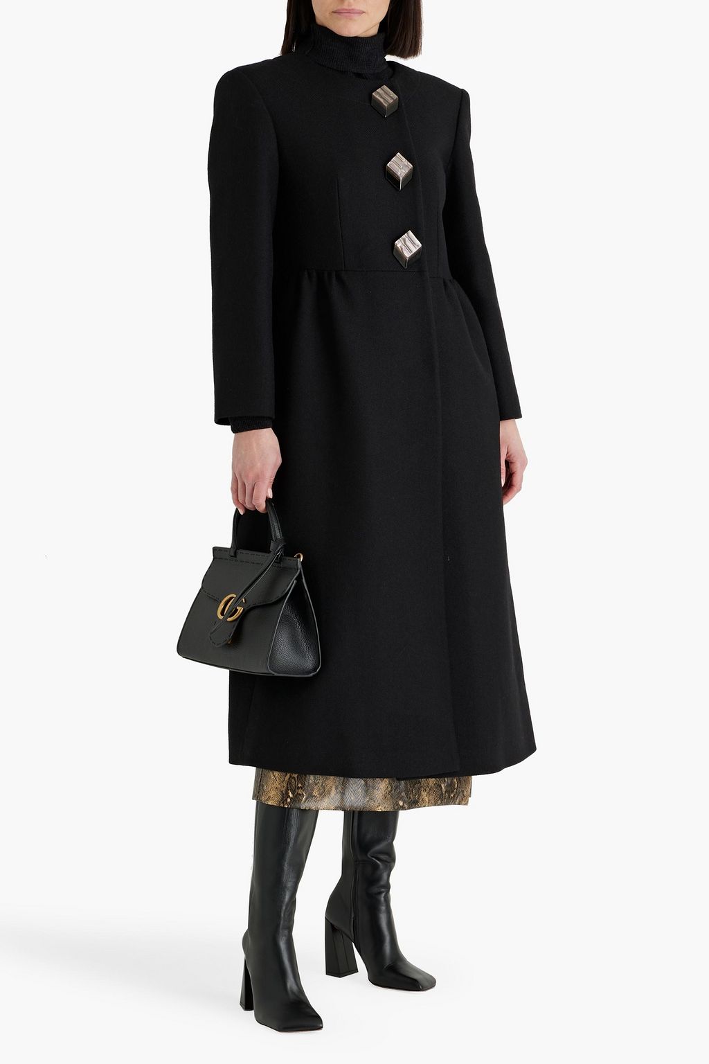 GUCCI Wool and mohair-blend coat