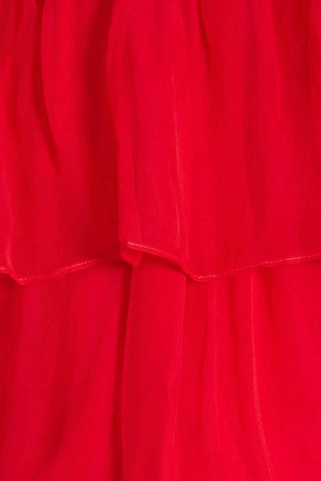 GUCCI Off-the-shoulder silk-chiffon mini dress