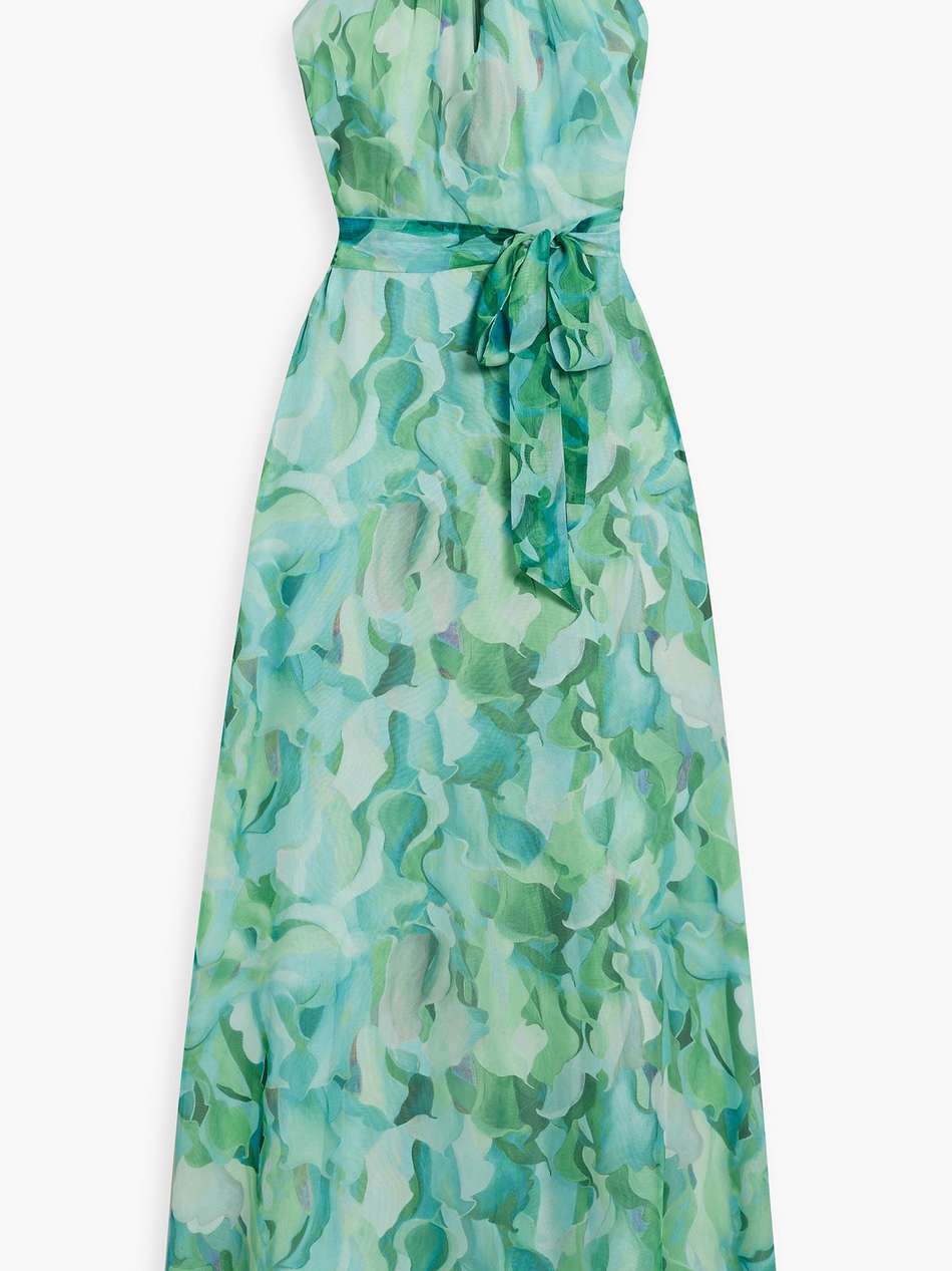 printed chiffon maxi dress