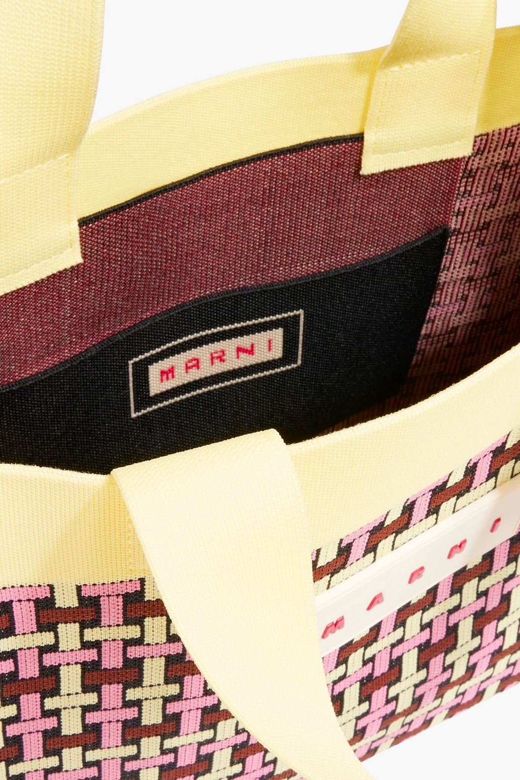 MARNI Jacquard-knit tote