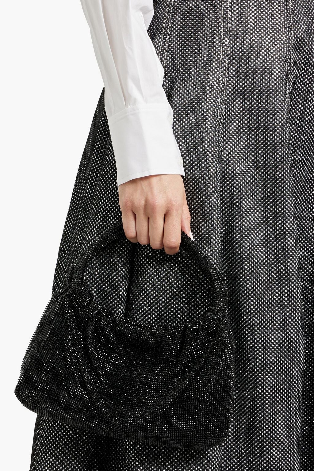 SIMKHAI Ellerie crystal-embellished satin tote