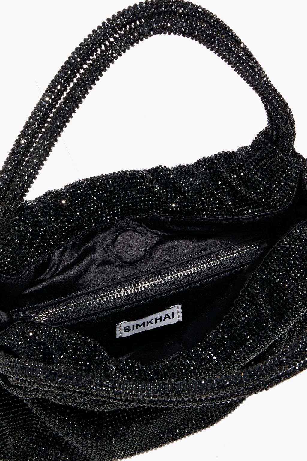 SIMKHAI Ellerie crystal-embellished satin tote