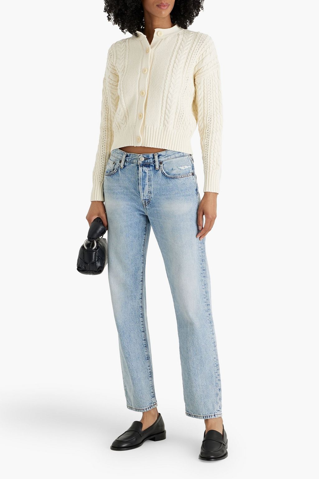 ALEX MILL Nico cable-knit cotton cardigan