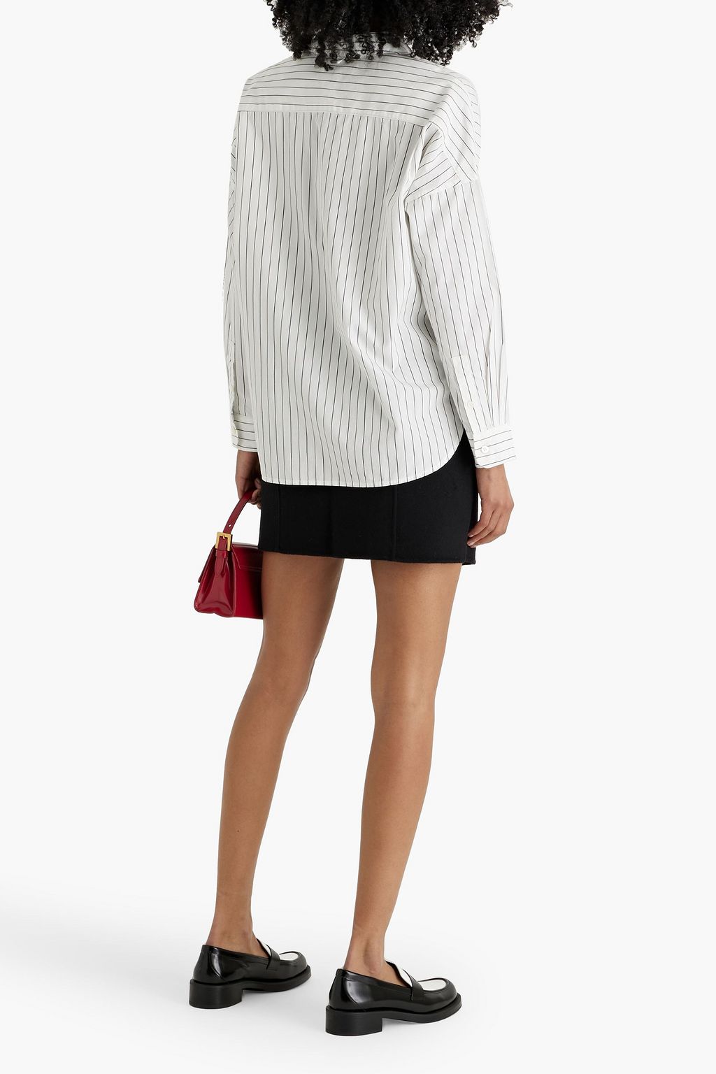 ALEX MILL Jo striped cotton-poplin shirt
