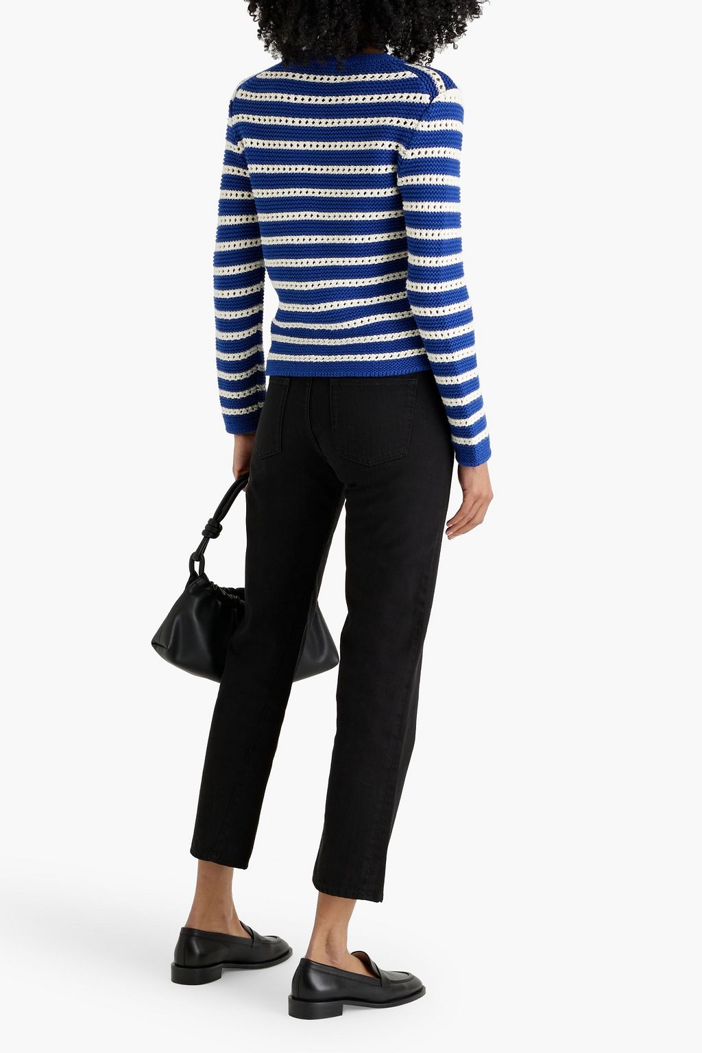 ALEX MILL Hailey striped cotton cardigan