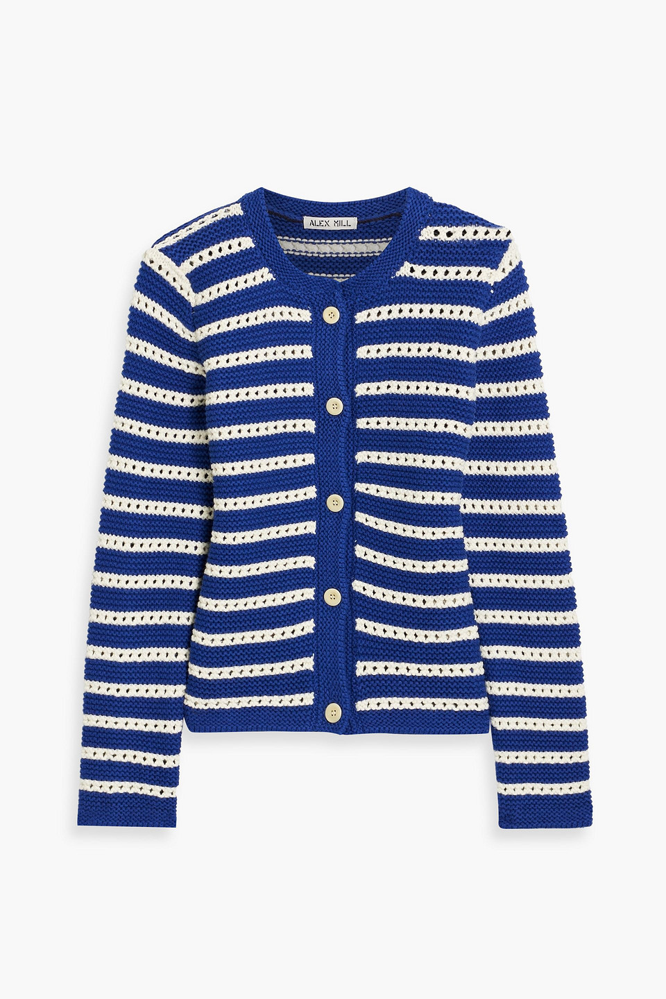Hailey striped cotton cardigan