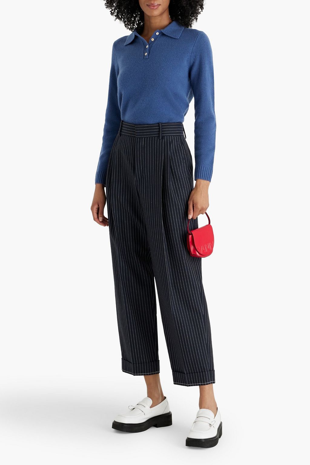 ALEX MILL Alice cashmere polo sweater