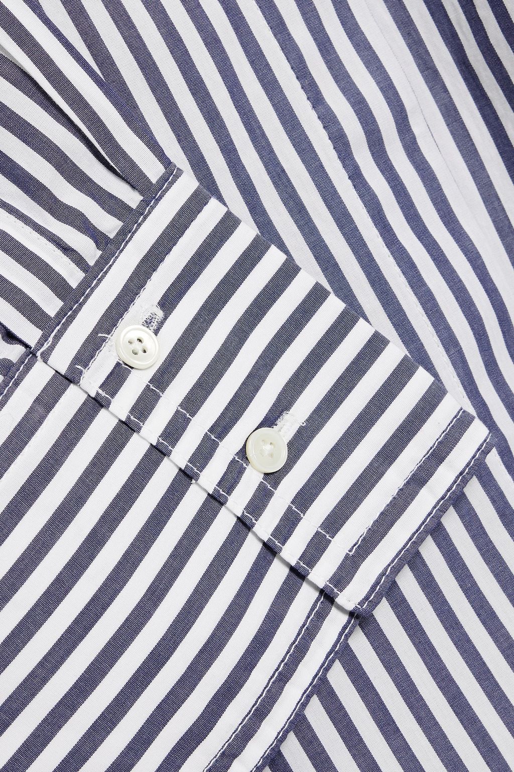 ALEX MILL Belle striped cotton-poplin mini shirt dress