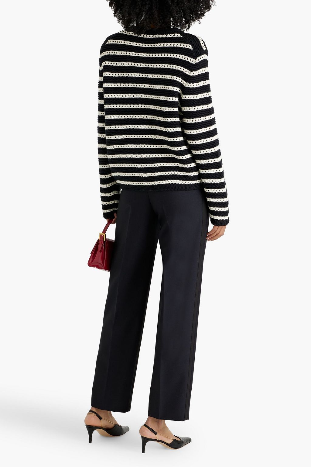 ALEX MILL Hailey striped cotton cardigan