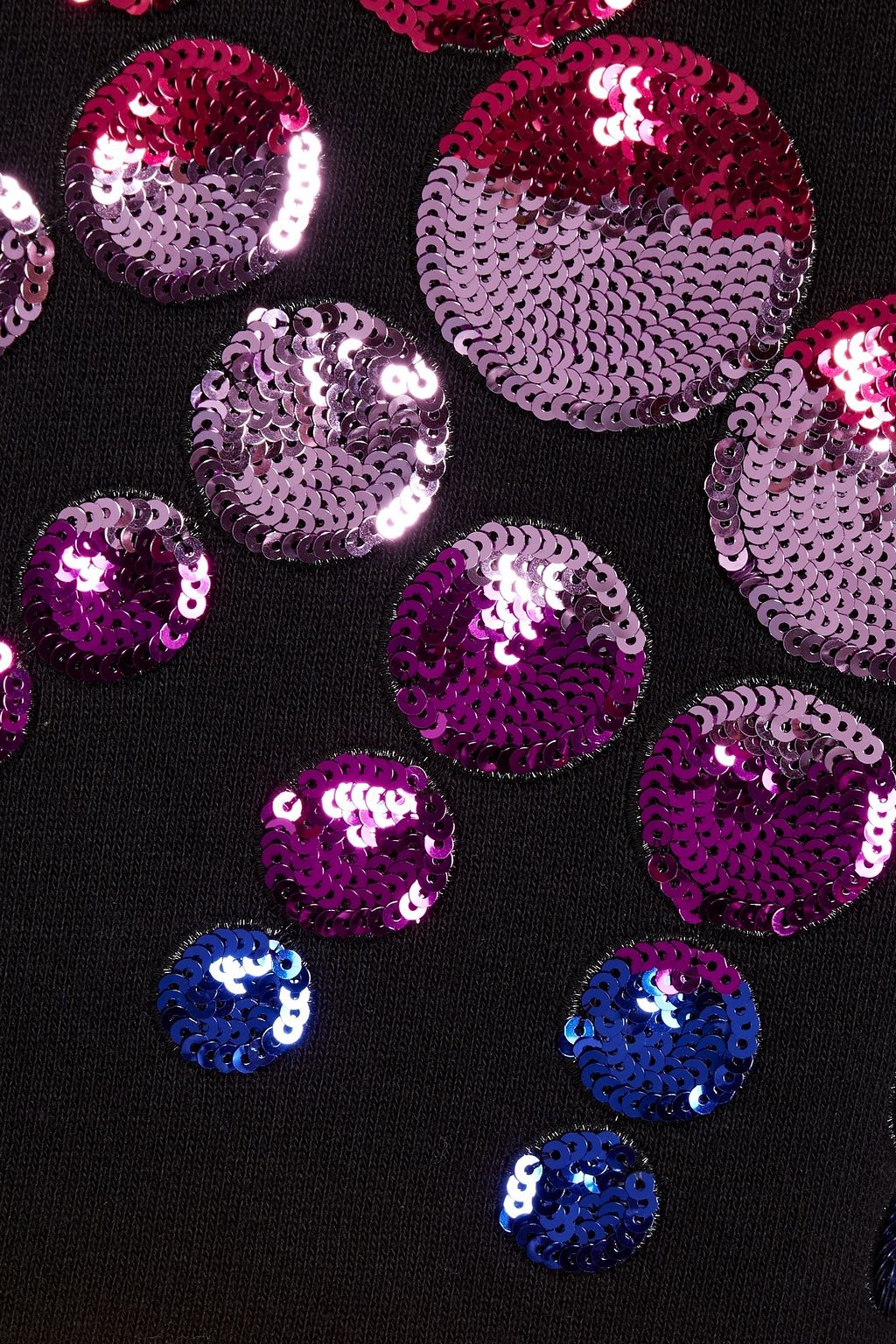 GUCCI Sequin-embellished French cotton-terry hoodie