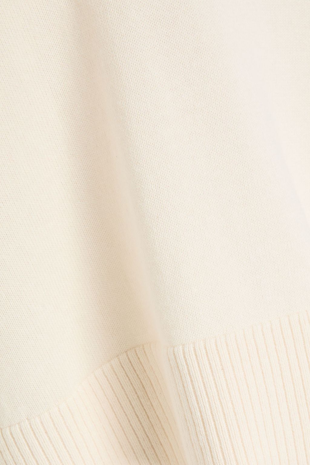 SIMKHAI Bobbie cotton and cashmere-blend polo sweater