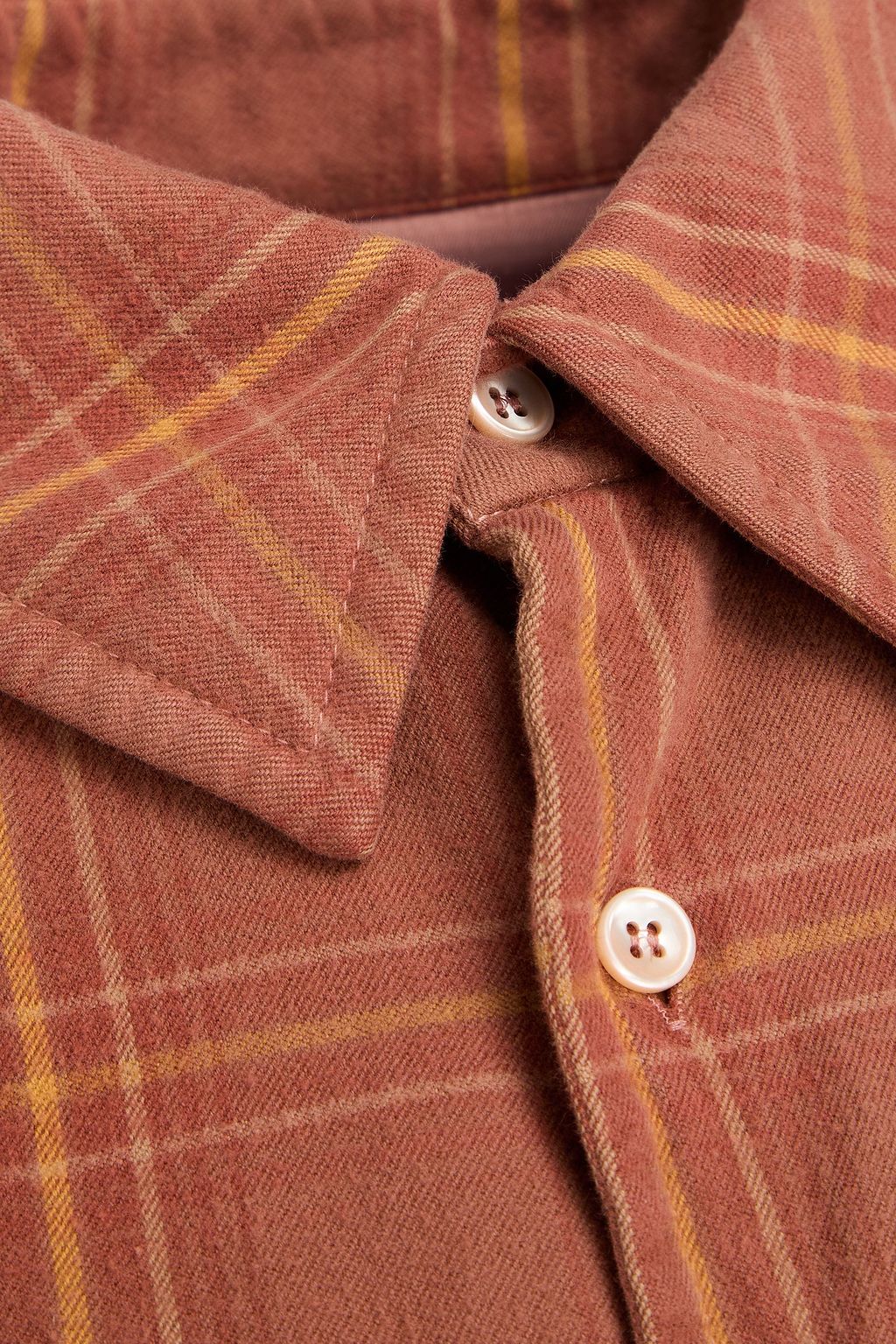 MAISON MARGIELA Oversized checked cotton-flannel shirt