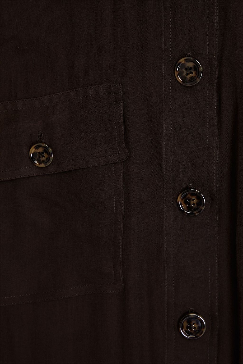 SAINT LAURENT Belted silk-chiffon jacket