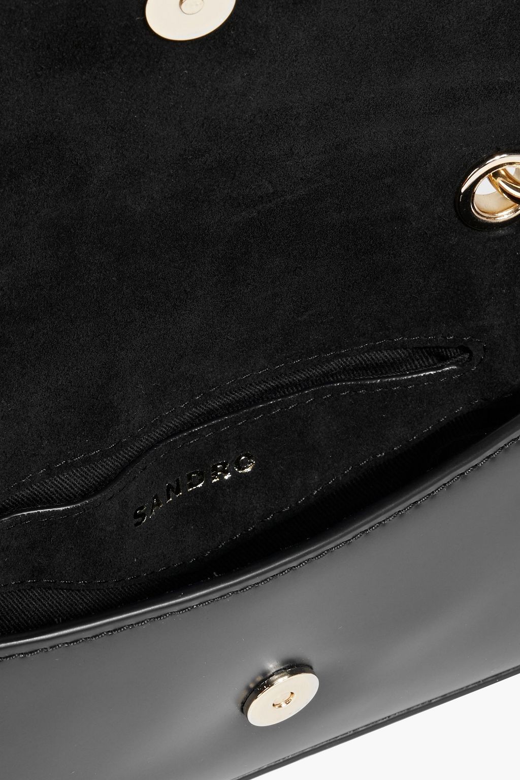 SANDRO Leather shoulder bag