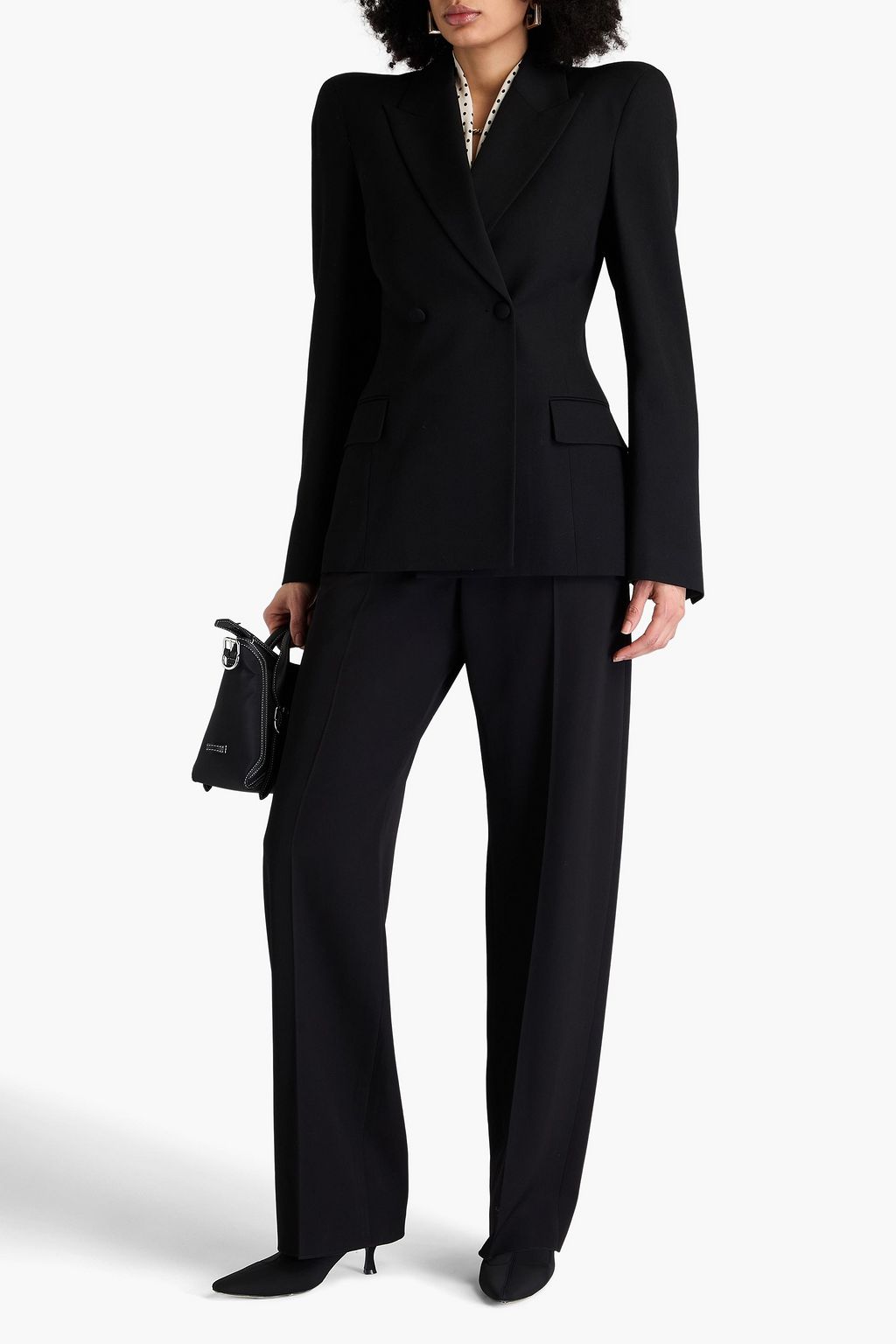 BALENCIAGA Doppelreihiger Blazer aus Woll-Twill