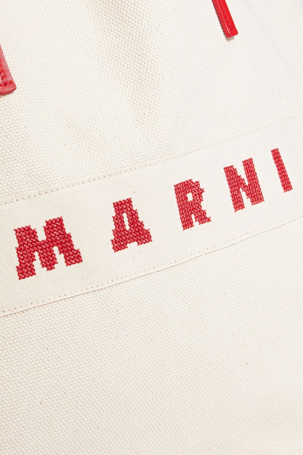 MARNI Janus canvas tote