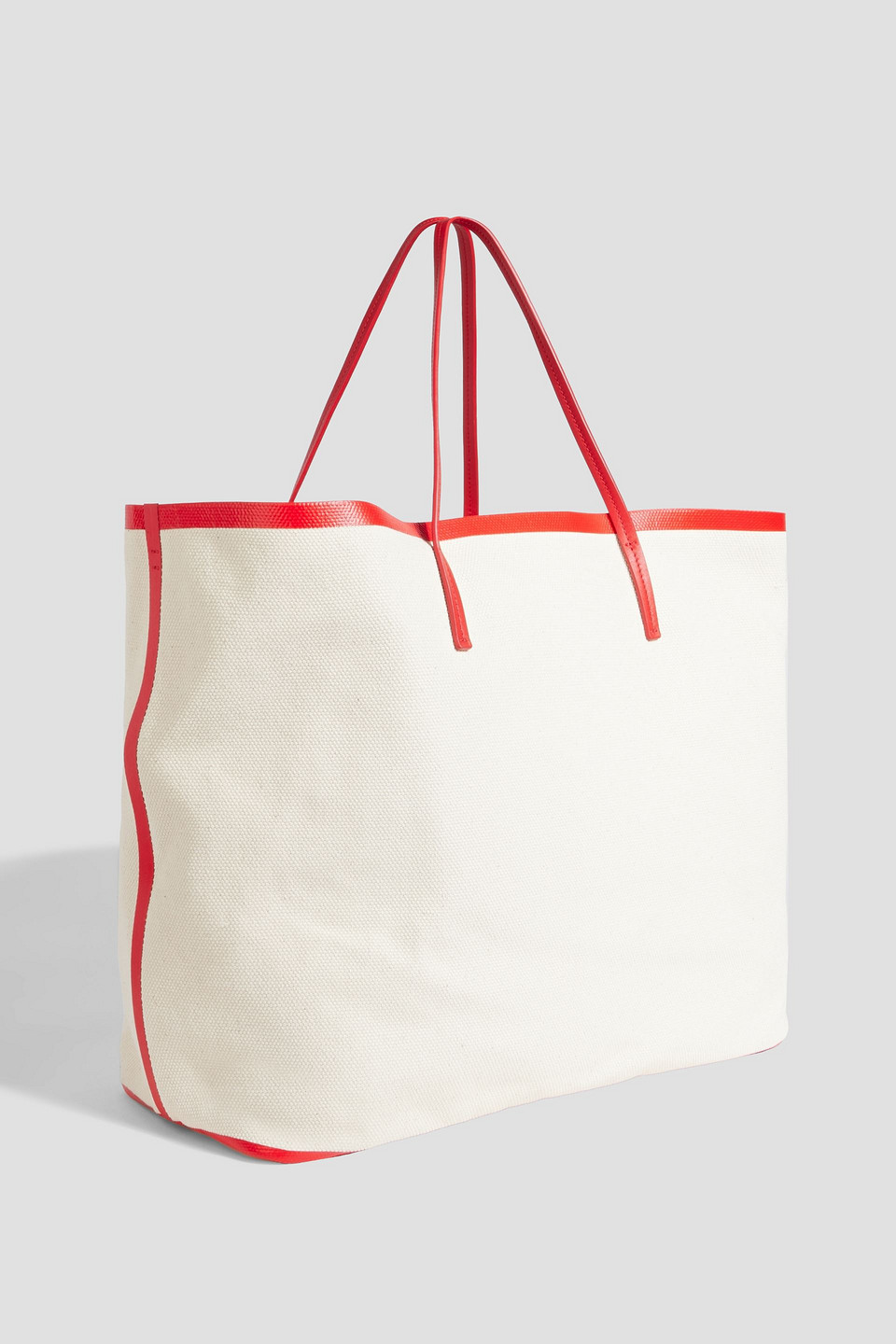 Marni Janus Canvas Tote In Ecru