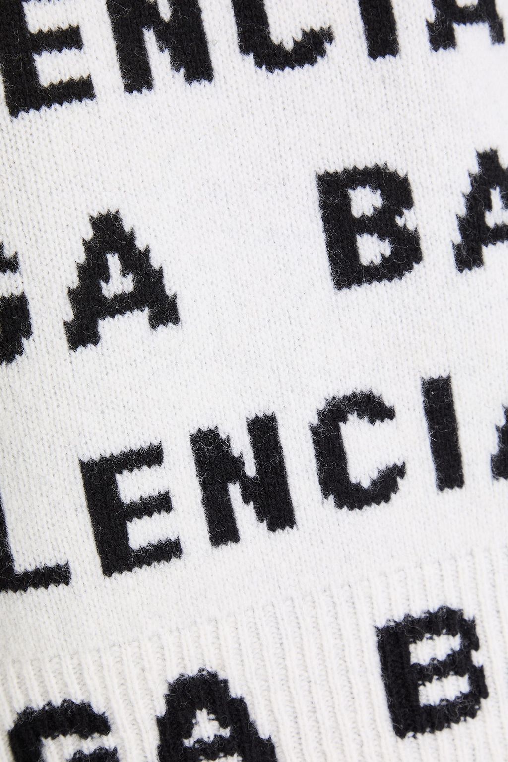 BALENCIAGA 자카드 니트 울 혼방 스웨터