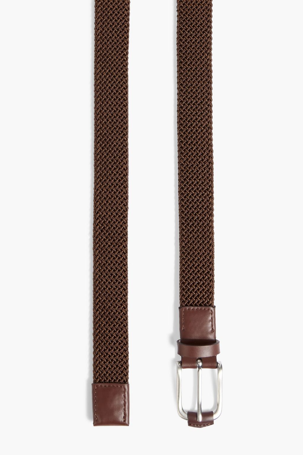PAUL SMITH 가죽 트리밍 우븐 벨트