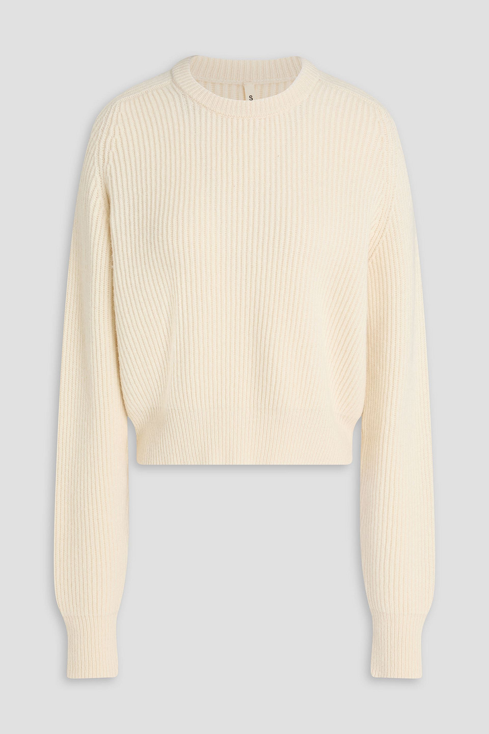 Petar Petrov Crossover Ribbed Wool And Cashmere-blend Jumper In White