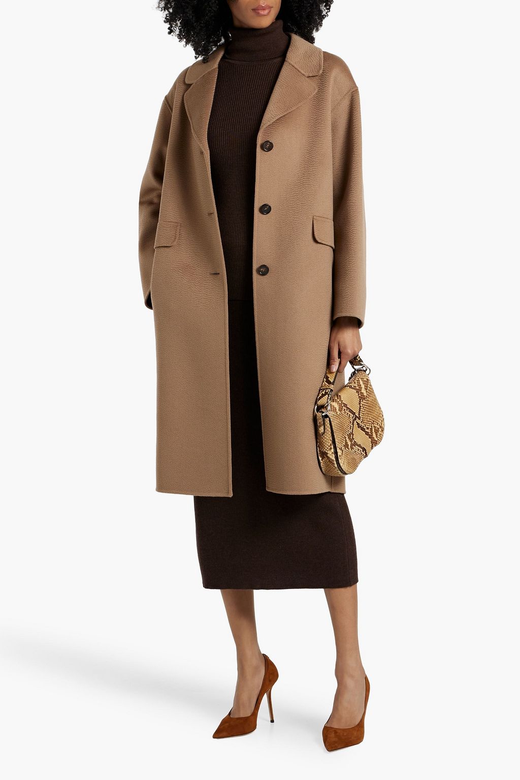 'S MAX MARA James wool and cashmere-blend felt coat
