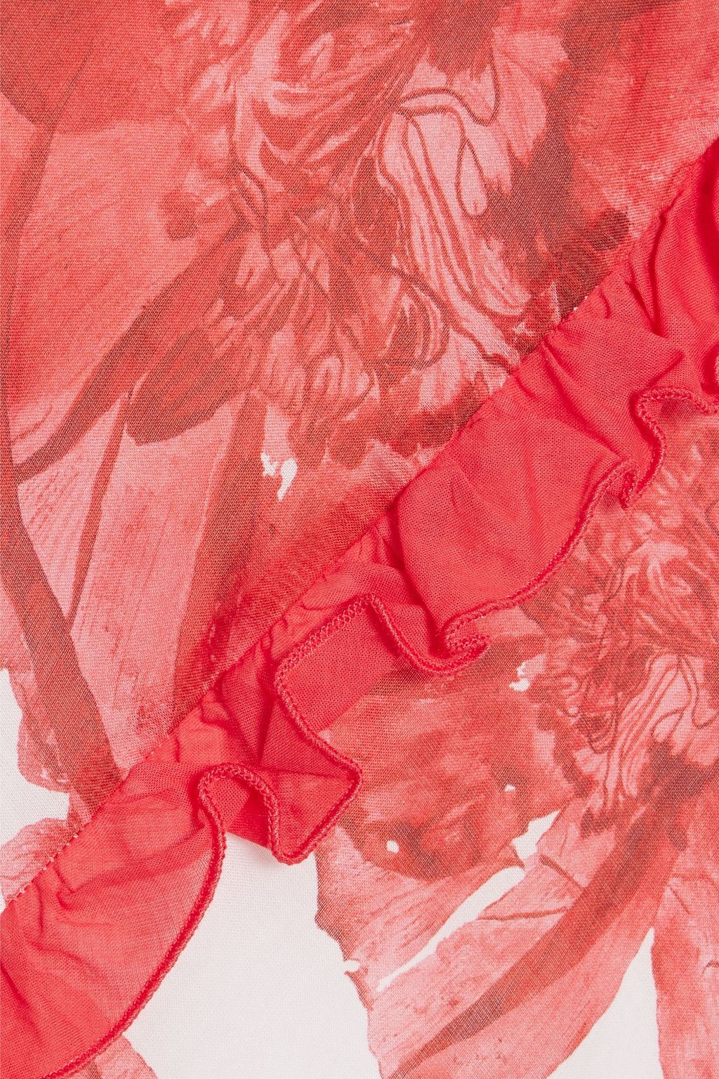 CHARO RUIZ IBIZA Ninay ruffled floral-print cotton-blend voile midi dress