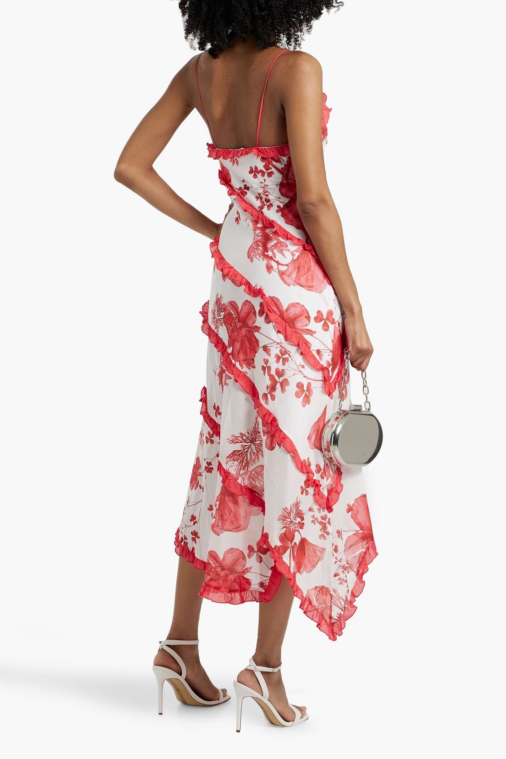 CHARO RUIZ IBIZA Ninay ruffled floral-print cotton-blend voile midi dress