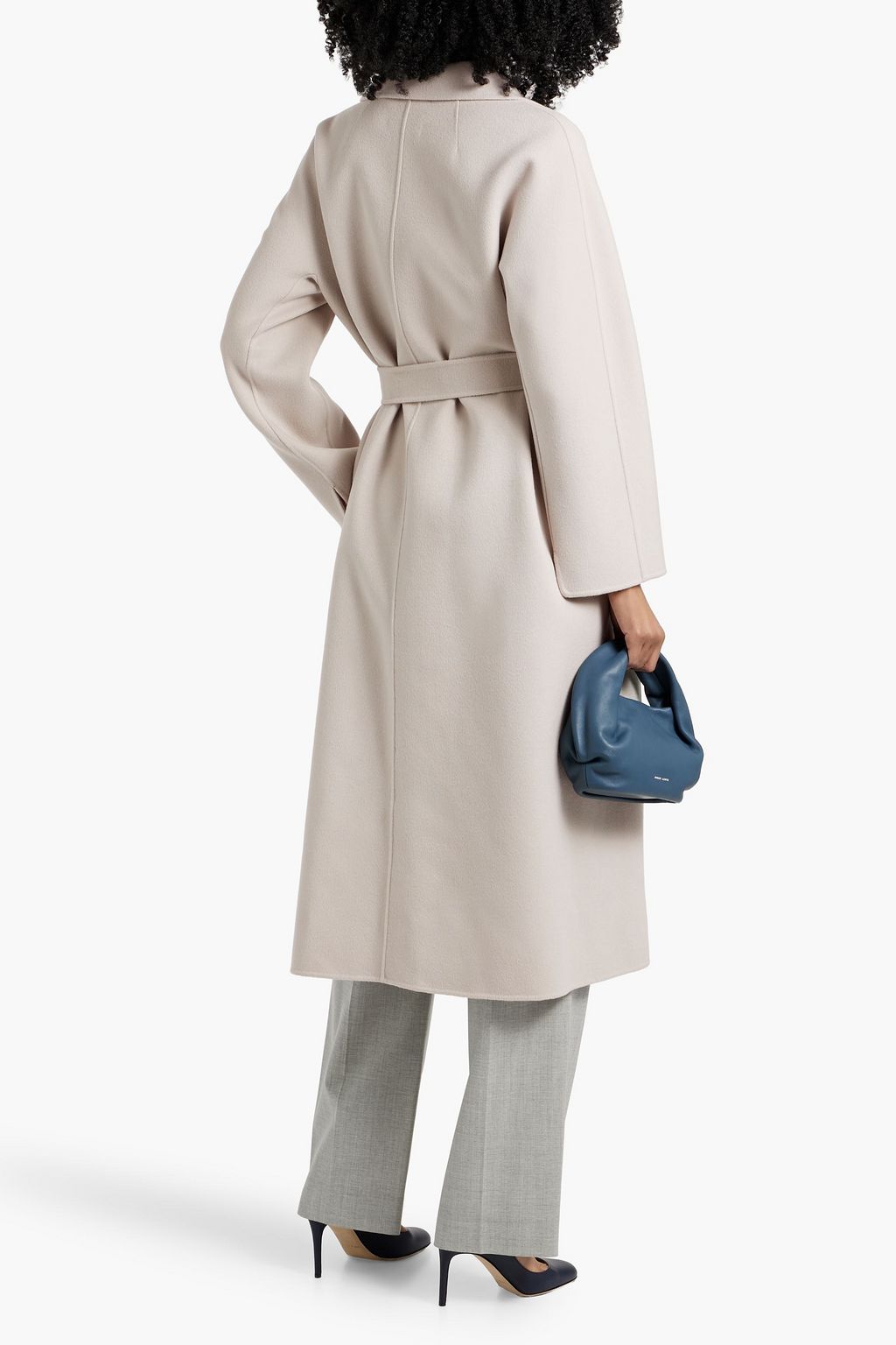 'S MAX MARA Esturia belted wool-felt coat