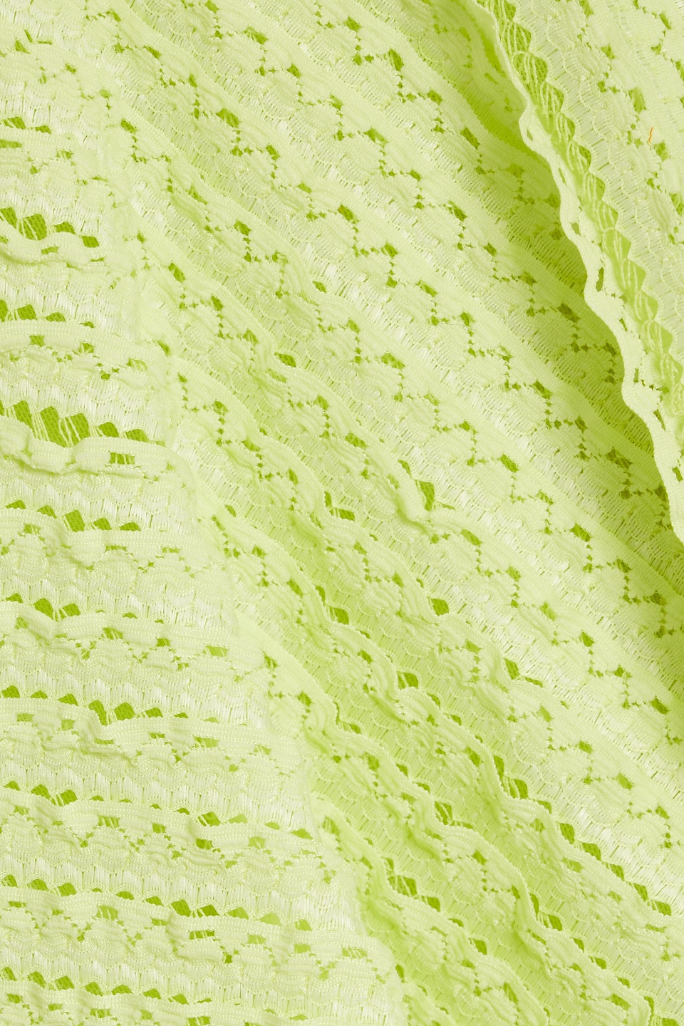 Charo Ruiz Hamaty Ruffled Stretch-lace Mini Skirt