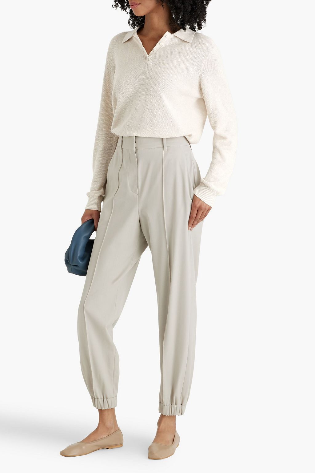 ALEX MILL Alice cotton polo sweater