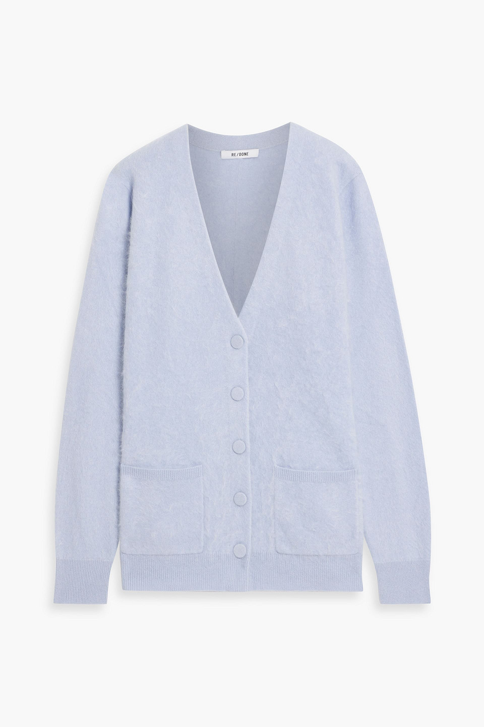 Brushed cashmere cardigan