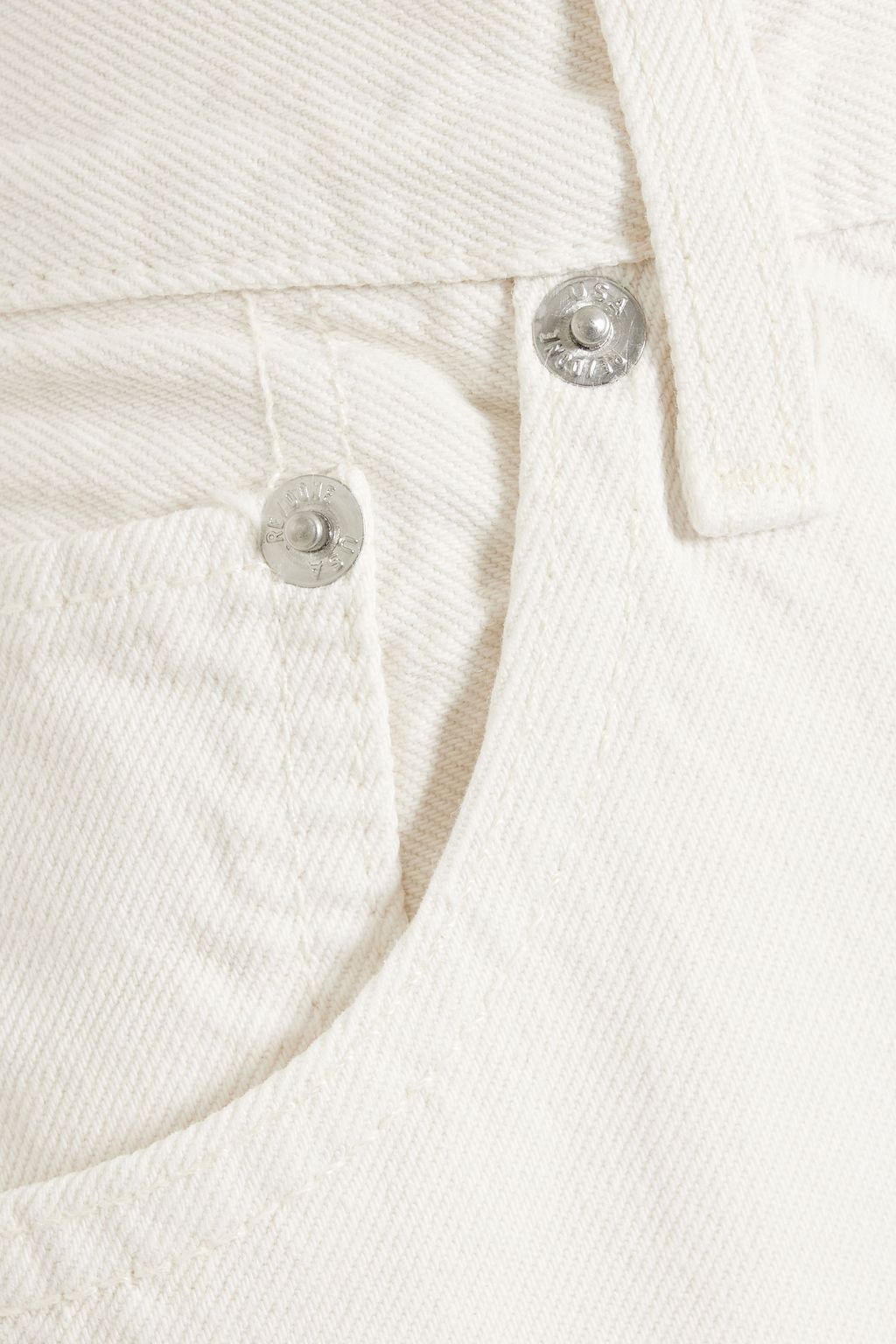 RE/DONE The Shortie cropped high-rise cargo jeans